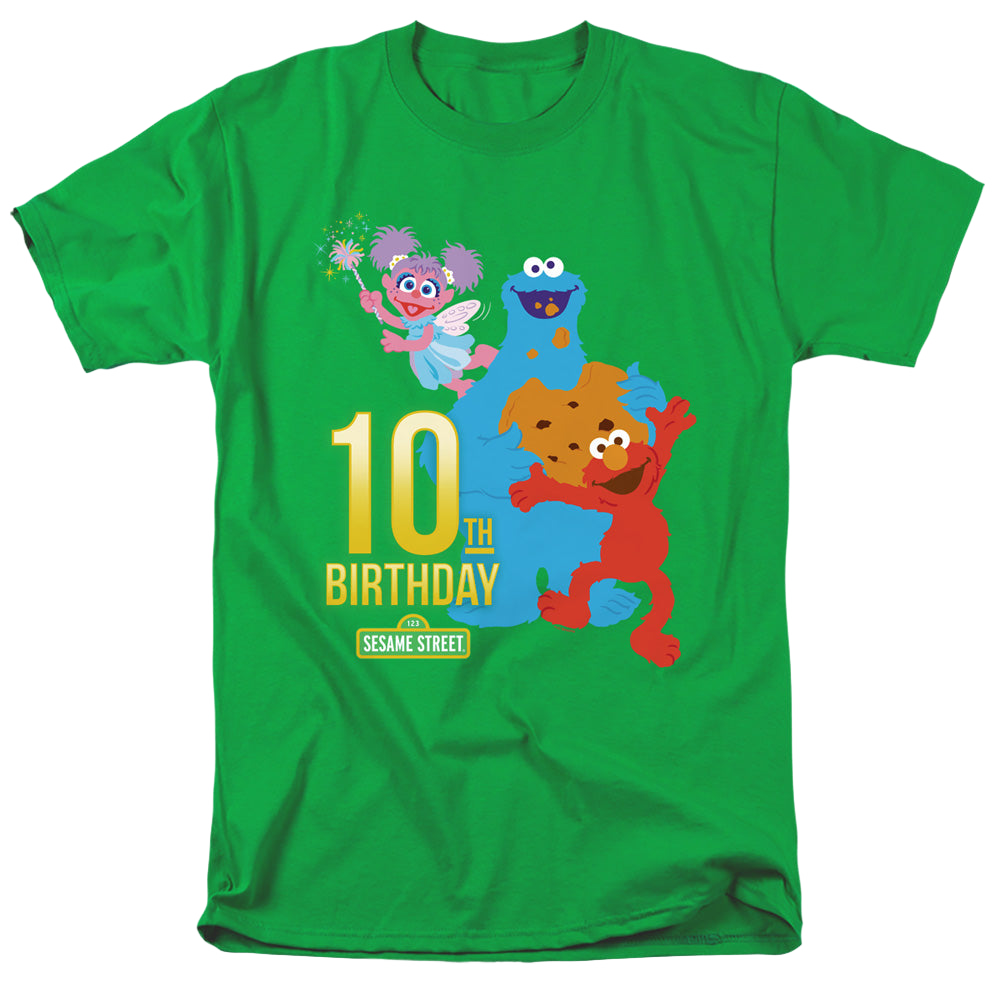 Sesame Street 10Th Birthday - Men's Regular Fit T-Shirt Men's Regular Fit T-Shirt Sesame Street   