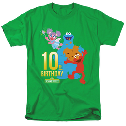 Sesame Street 10Th Birthday - Men's Regular Fit T-Shirt Men's Regular Fit T-Shirt Sesame Street   