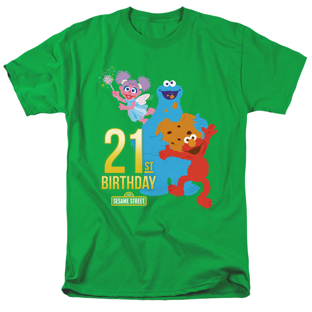 Sesame Street 21St Birthday - Men's Regular Fit T-Shirt Men's Regular Fit T-Shirt Sesame Street   