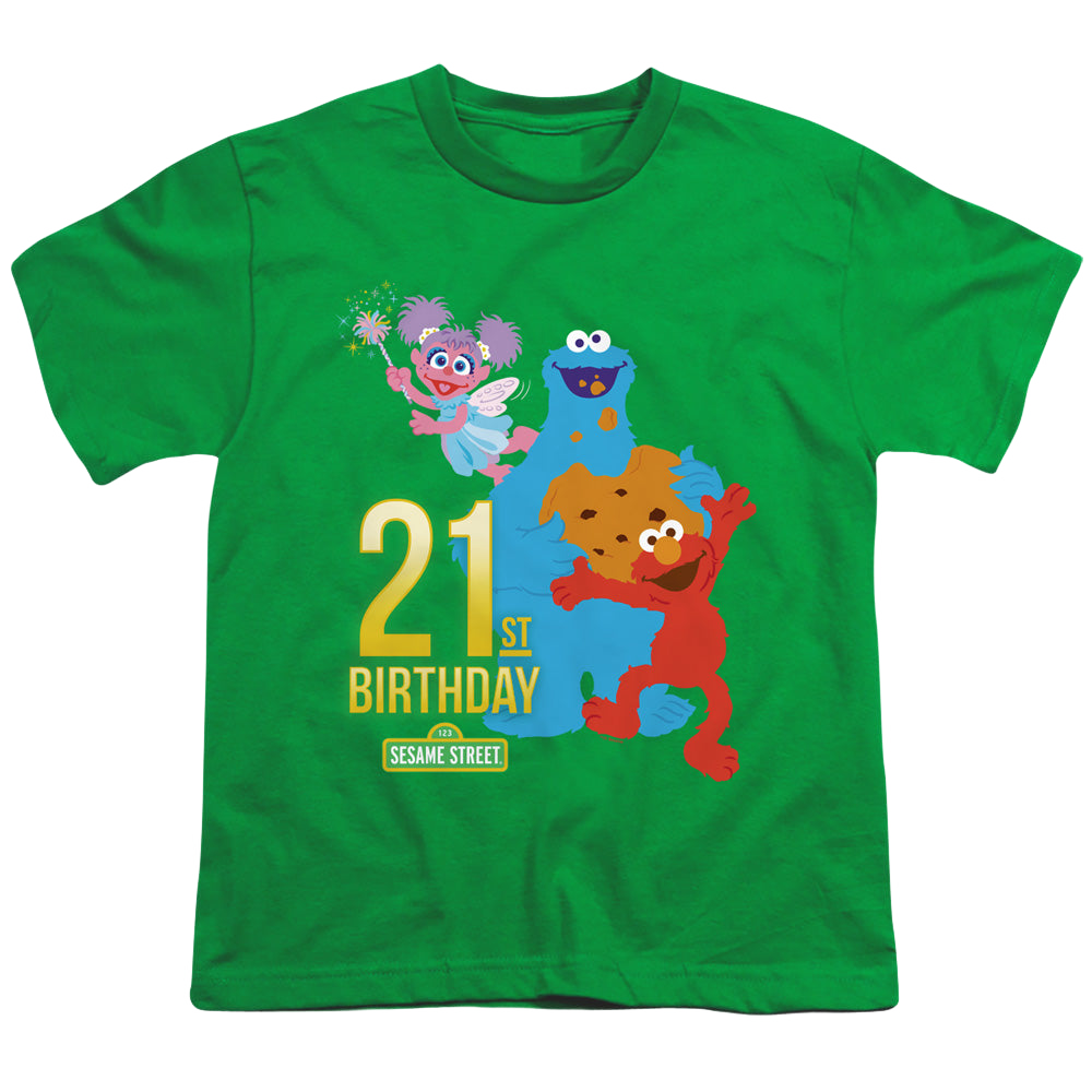 Sesame Street 21St Birthday - Youth T-Shirt Youth T-Shirt (Ages 8-12) Sesame Street   