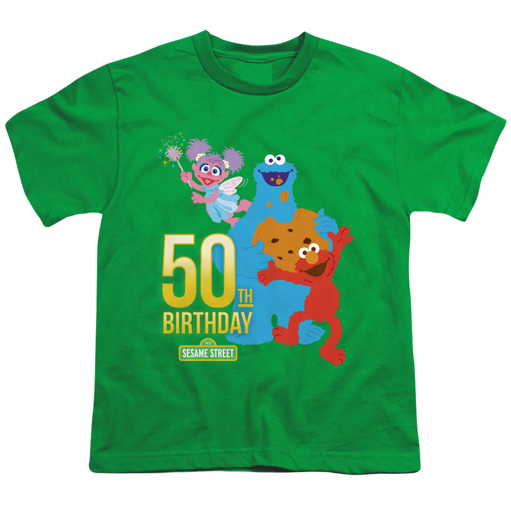 Sesame Street 50Th Birthday - Youth T-Shirt Youth T-Shirt (Ages 8-12) Sesame Street   