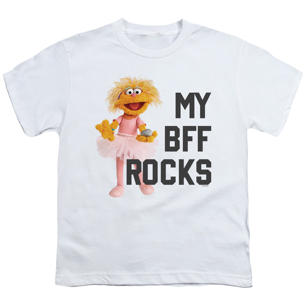 Sesame Street Zoe Bff Rocks - Youth T-Shirt Youth T-Shirt (Ages 8-12) Sesame Street   