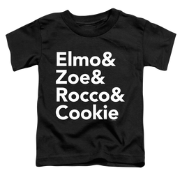 Sesame Street Elmo And Zoe And Friends - Kid's T-Shirt Kid's T-Shirt (Ages 4-7) Sesame Street   