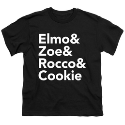 Sesame Street Elmo And Zoe And Friends - Youth T-Shirt Youth T-Shirt (Ages 8-12) Sesame Street   
