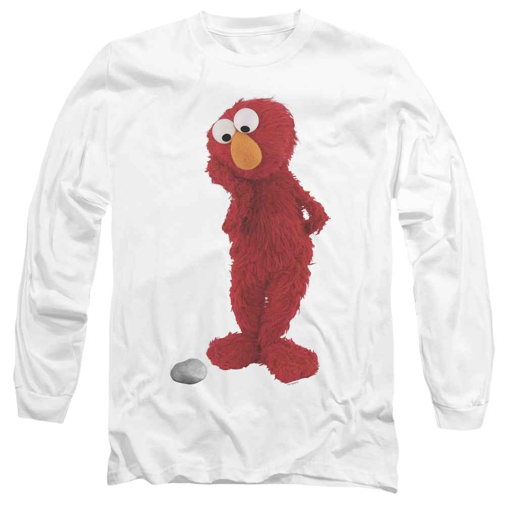 Sesame Street Existential Elmo - Men's Long Sleeve T-Shirt Men's Long Sleeve T-Shirt Sesame Street   