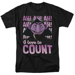 Sesame Street The Count Ah! Ah! Ah! - Men's Regular Fit T-Shirt Men's Regular Fit T-Shirt Sesame Street   