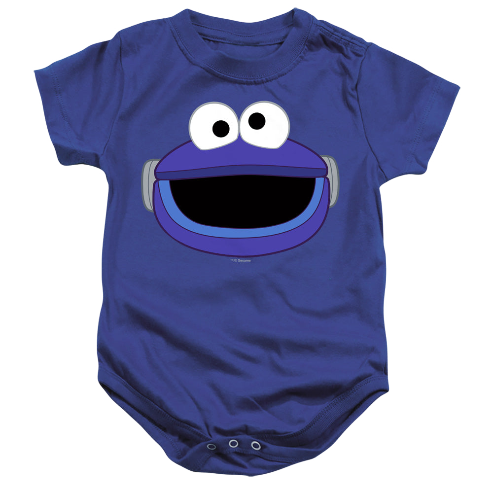 Sesame Street Mecha Cookie Monster Face - Baby Bodysuit Baby Bodysuit Sesame Street   