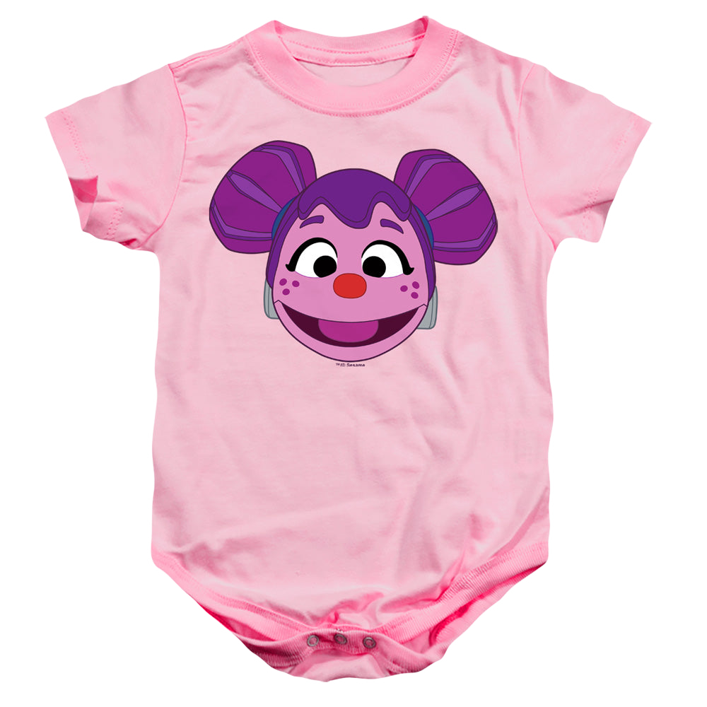 Sesame Street Mecha Abby Face - Baby Bodysuit Baby Bodysuit Sesame Street   