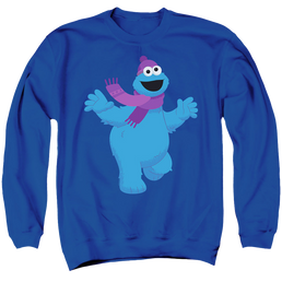 Sesame Street Furry Friends Forever! Cookie Monster - Men's Crewneck Sweatshirt Men's Crewneck Sweatshirt Sesame Street   