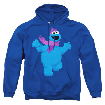 Royal pullover hoodie with Sesame Street Furry Friends Forever! Cookie Monster graphic