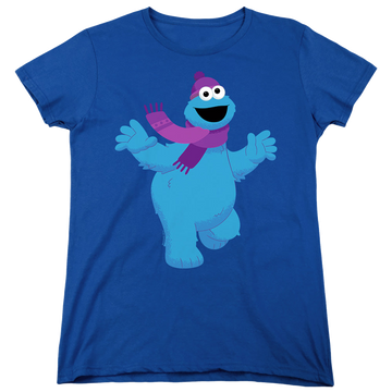 Royal women's t-shirt with Sesame Street Furry Friends Forever! Cookie Monster graphic