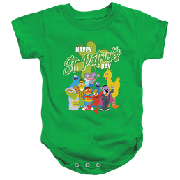 Sesame Street St. Patrick'S Day Big Bird Elmo Cookie Monster - Baby Bodysuit Baby Bodysuit Sesame Street   