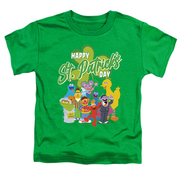 Sesame Street St. Patrick'S Day Big Bird Elmo Cookie Monster - Toddler T-Shirt Toddler T-Shirt Sesame Street   