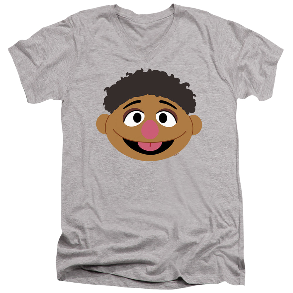 Sesame Street Tamir Face - Men's V-Neck T-Shirt Men's V-Neck T-Shirt Sesame Street   