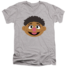 Sesame Street Tamir Face - Men's V-Neck T-Shirt Men's V-Neck T-Shirt Sesame Street   