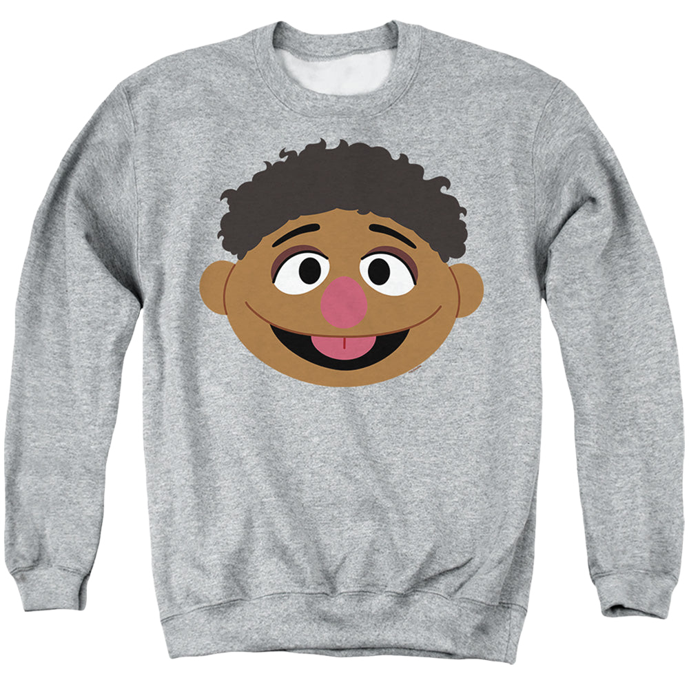 Sesame Street Tamir Face - Men's Crewneck Sweatshirt Men's Crewneck Sweatshirt Sesame Street   
