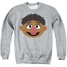 Sesame Street Tamir Face - Men's Crewneck Sweatshirt Men's Crewneck Sweatshirt Sesame Street   
