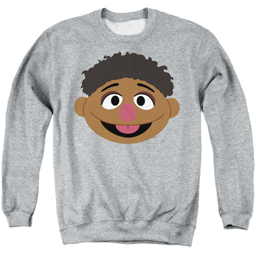 Sesame Street Tamir Face - Men's Crewneck Sweatshirt Men's Crewneck Sweatshirt Sesame Street   