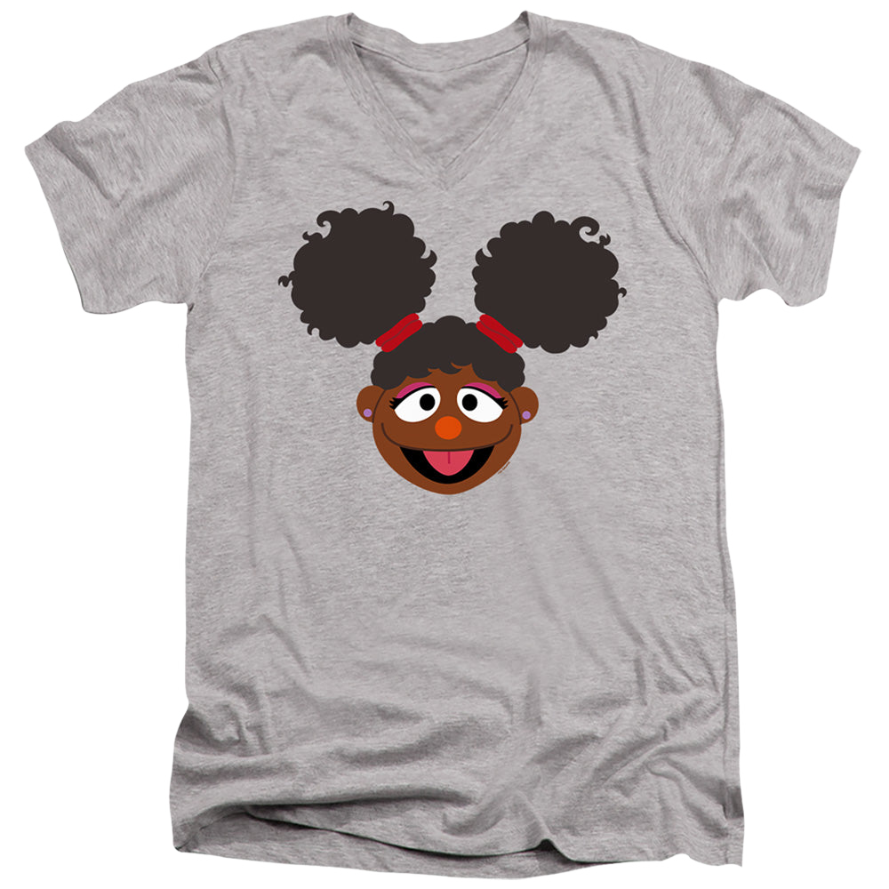 Sesame Street Gabrielle Face - Men's V-Neck T-Shirt Men's V-Neck T-Shirt Sesame Street   