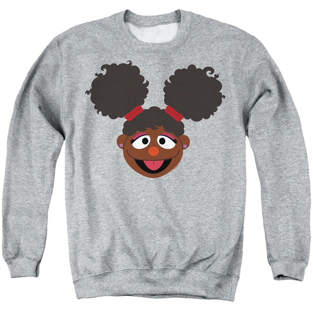 Sesame Street Gabrielle Face - Men's Crewneck Sweatshirt Men's Crewneck Sweatshirt Sesame Street   