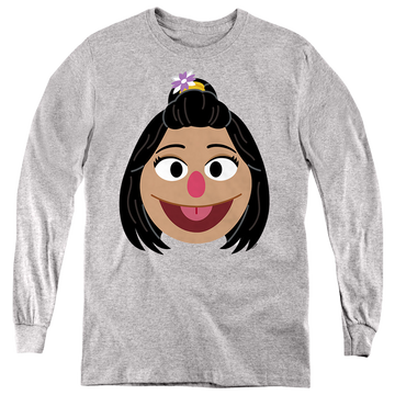Sesame Street Ji-Young Face - Youth Long Sleeve T-Shirt Youth Long Sleeve T-Shirt Sesame Street   