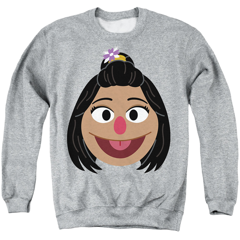 Sesame Street Ji-Young Face - Men's Crewneck Sweatshirt Men's Crewneck Sweatshirt Sesame Street   