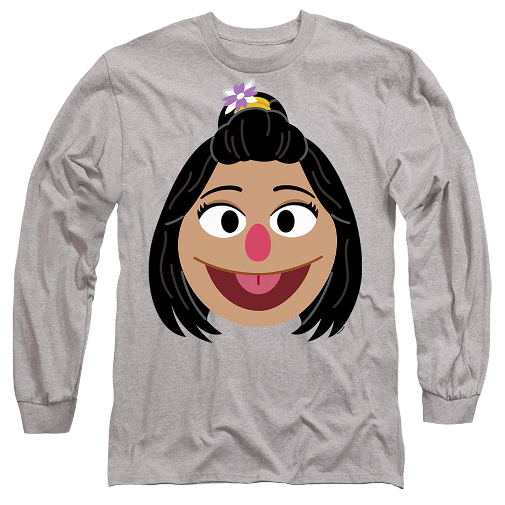 Sesame Street Ji-Young Face - Men's Long Sleeve T-Shirt Men's Long Sleeve T-Shirt Sesame Street   