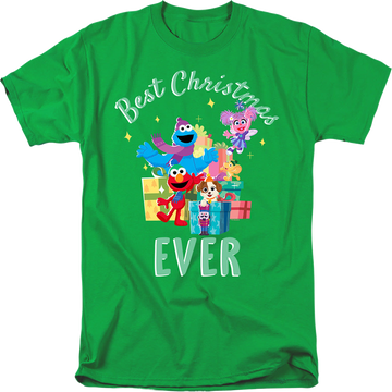 Sesame Street Merry Christmas Elmo, Tango, Abby Cadabby - Men's Regular Fit T-Shirt Men's Regular Fit T-Shirt Sesame Street   