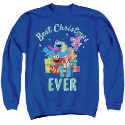 Sesame Street Merry Christmas Elmo, Tango, Abby Cadabby - Men's Crewneck Sweatshirt Men's Crewneck Sweatshirt Sesame Street   