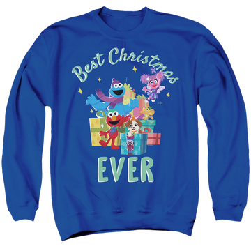Sesame Street Merry Christmas Elmo, Tango, Abby Cadabby - Men's Crewneck Sweatshirt Men's Crewneck Sweatshirt Sesame Street   