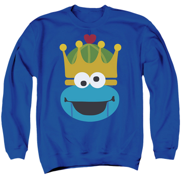 Sesame Street Christmas Nutcracker Cookie Monster - Men's Crewneck Sweatshirt Men's Crewneck Sweatshirt Sesame Street   
