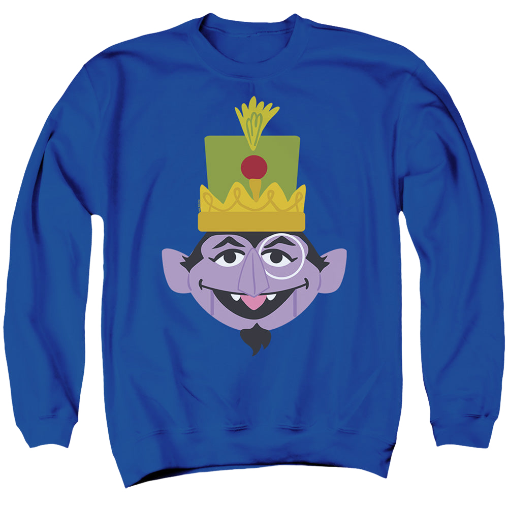 Sesame Street Christmas Nutcracker Count - Men's Crewneck Sweatshirt Men's Crewneck Sweatshirt Sesame Street   