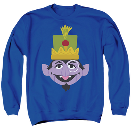 Sesame Street Christmas Nutcracker Count - Men's Crewneck Sweatshirt Men's Crewneck Sweatshirt Sesame Street   