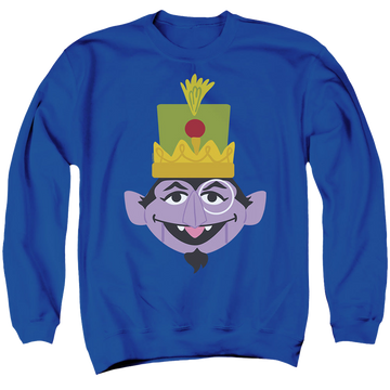 Sesame Street Christmas Nutcracker Count - Men's Crewneck Sweatshirt Men's Crewneck Sweatshirt Sesame Street   