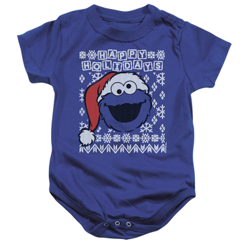 Sesame Street Cookie Monster Ugly Christmas - Baby Bodysuit Baby Bodysuit Sesame Street   