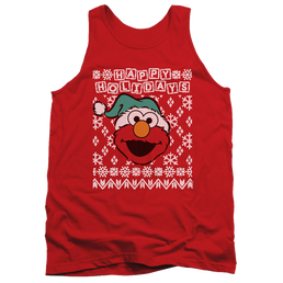 Sesame Street Elmo Ugly Christmas - Men's Tank Top Men's Tank Sesame Street   