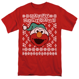 Sesame Street Elmo Ugly Christmas - Men's Regular Fit T-Shirt Men's Regular Fit T-Shirt Sesame Street   