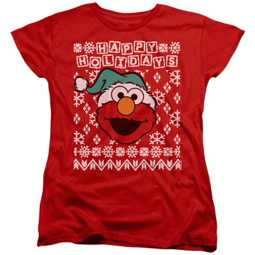 Sesame Street Elmo Ugly Christmas - Women's T-Shirt Women's T-Shirt Sesame Street   