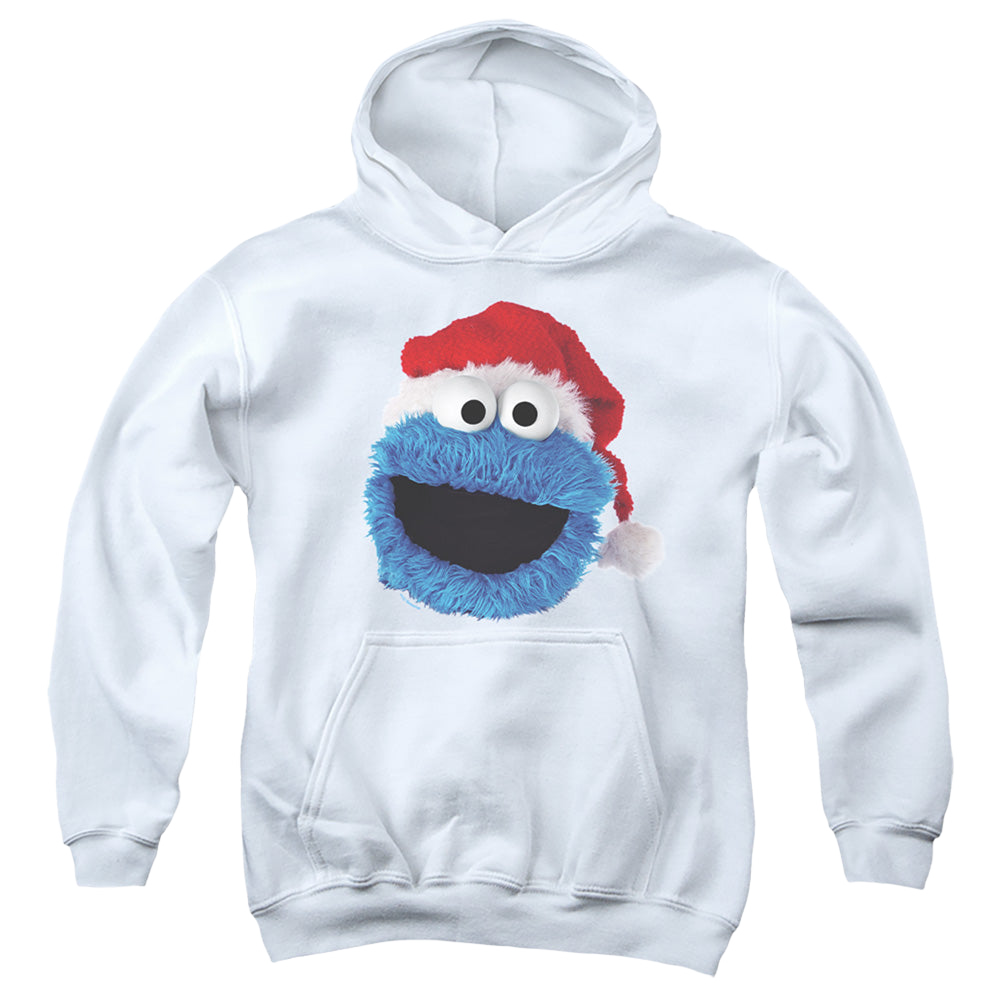 Sesame Street Cookie Monster Christmas Hat - Youth Hoodie Youth Hoodie (Ages 8-12) Sesame Street   