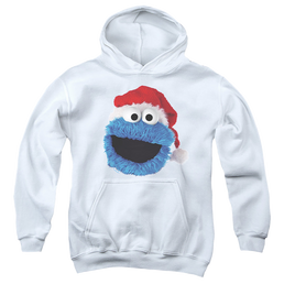 Sesame Street Cookie Monster Christmas Hat - Youth Hoodie Youth Hoodie (Ages 8-12) Sesame Street   