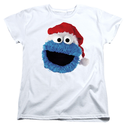 Sesame Street Cookie Monster Christmas Hat - Women's T-Shirt Women's T-Shirt Sesame Street   