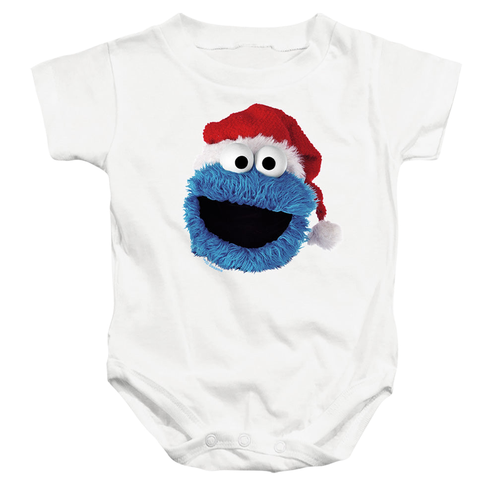 Sesame Street Cookie Monster Christmas Hat - Baby Bodysuit Baby Bodysuit Sesame Street   