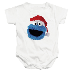 Sesame Street Cookie Monster Christmas Hat - Baby Bodysuit Baby Bodysuit Sesame Street   