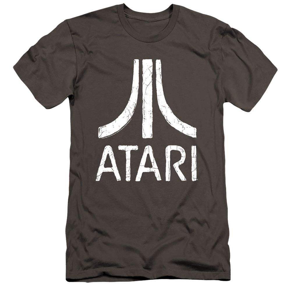 Atari Rough Logo - Men's Premium Slim Fit T-Shirt Men's Premium Slim Fit T-Shirt Atari   