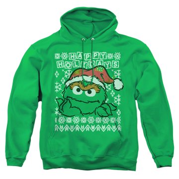 Sesame Street Oscar The Grouch Ugly Christmas - Pullover Hoodie Pullover Hoodie Sesame Street   