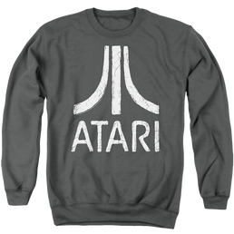 Atari Rough Logo - Men's Crewneck Sweatshirt Men's Crewneck Sweatshirt Atari   
