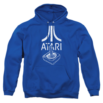 Royal pullover hoodie with Atari Joystick Logo graphic