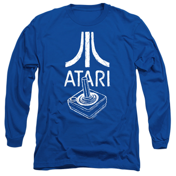 Royal men's long sleeve t-shirt with Atari Joystick Logo graphic