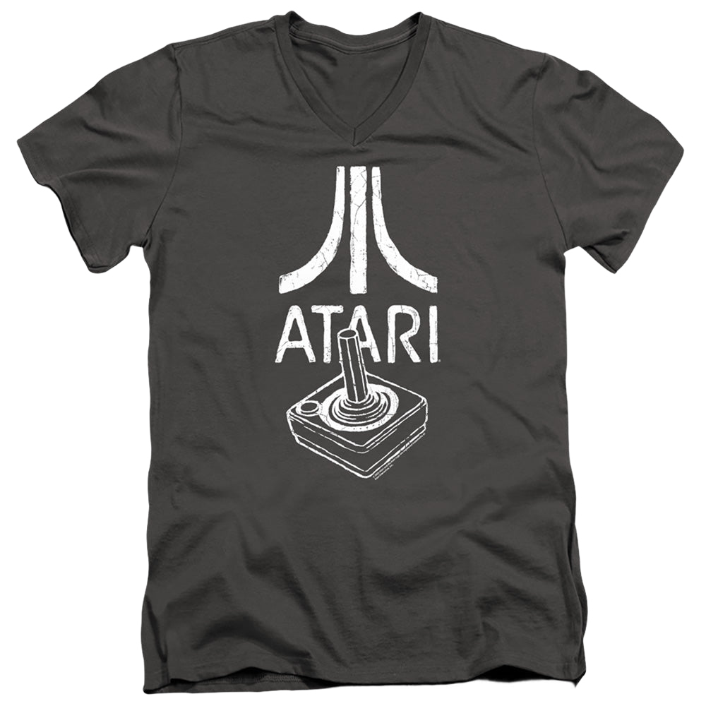 Atari Joystick Logo - Men's V-Neck T-Shirt Men's V-Neck T-Shirt Atari   