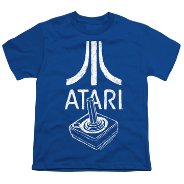 Royal youth t-shirt for ages 8 to 12 with Atari Joystick Logo graphic